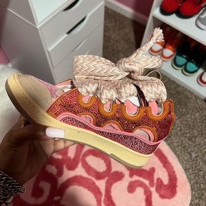 Lanvi Pink Curb Sneakers